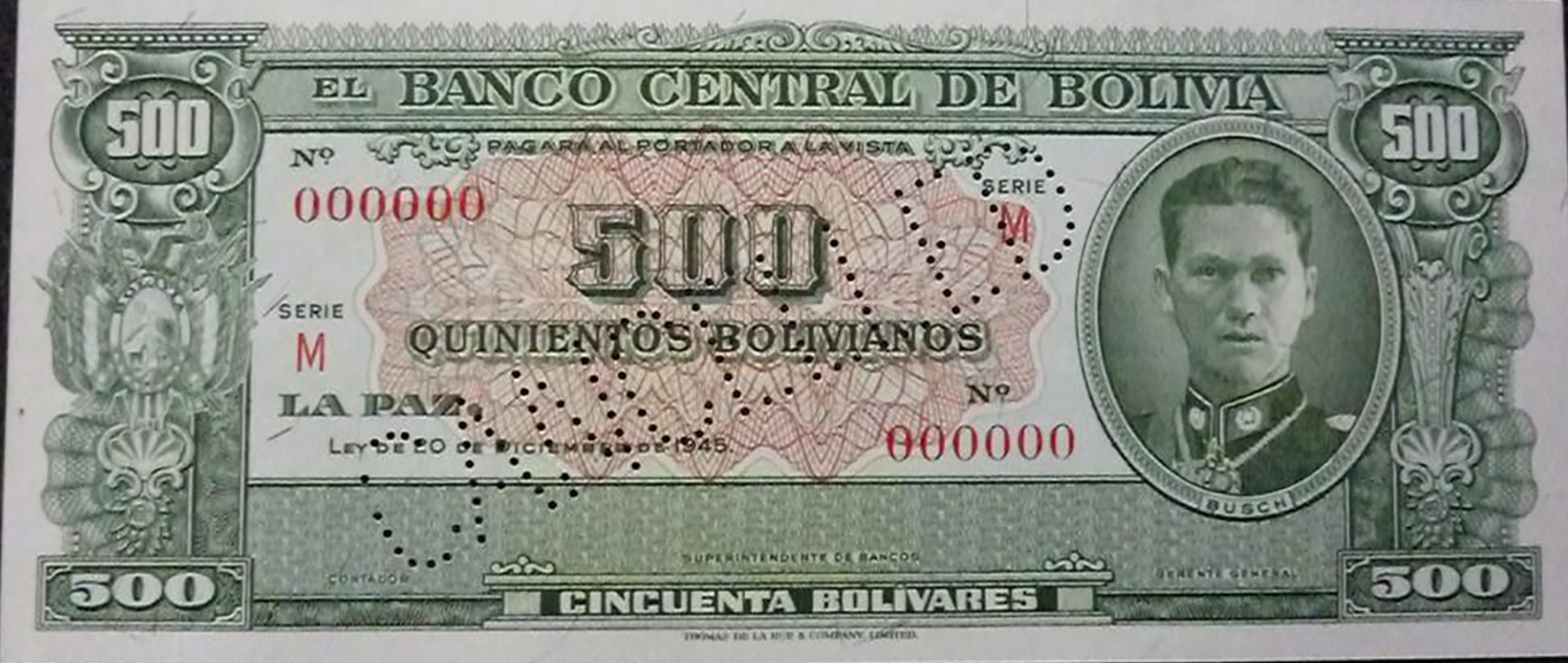  Diagonal CANCELLED perf; no sig ; all-zero s/n 