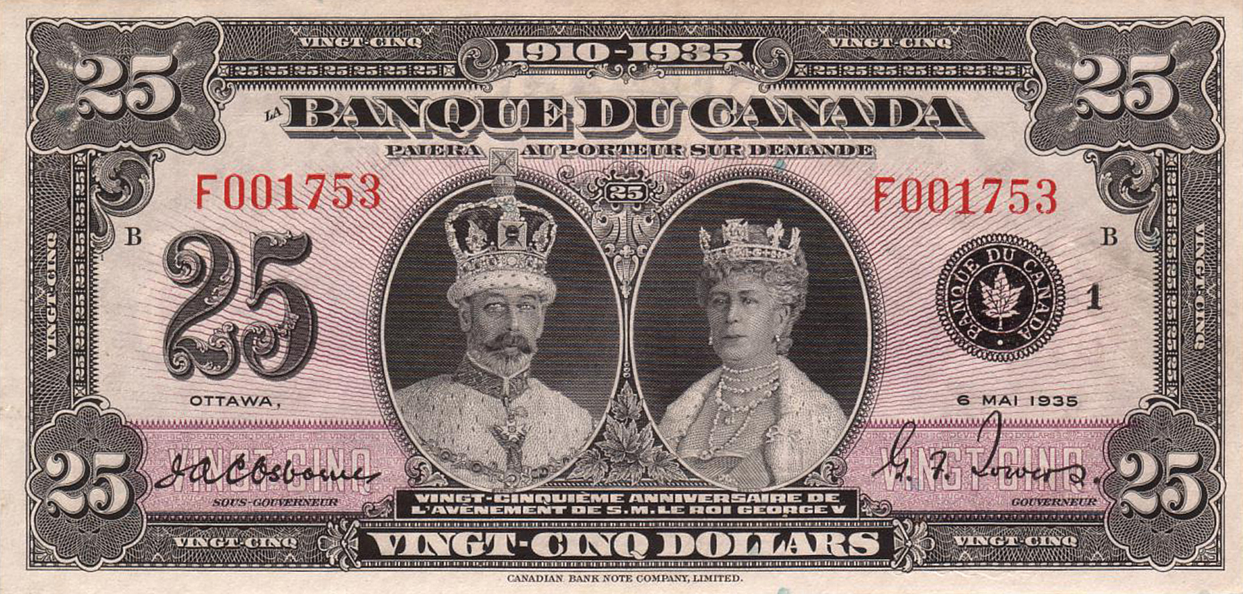  MAY 6TH 1935 Sig 1: Osborne/Towers Prefix A Intro: 06 05 1935 