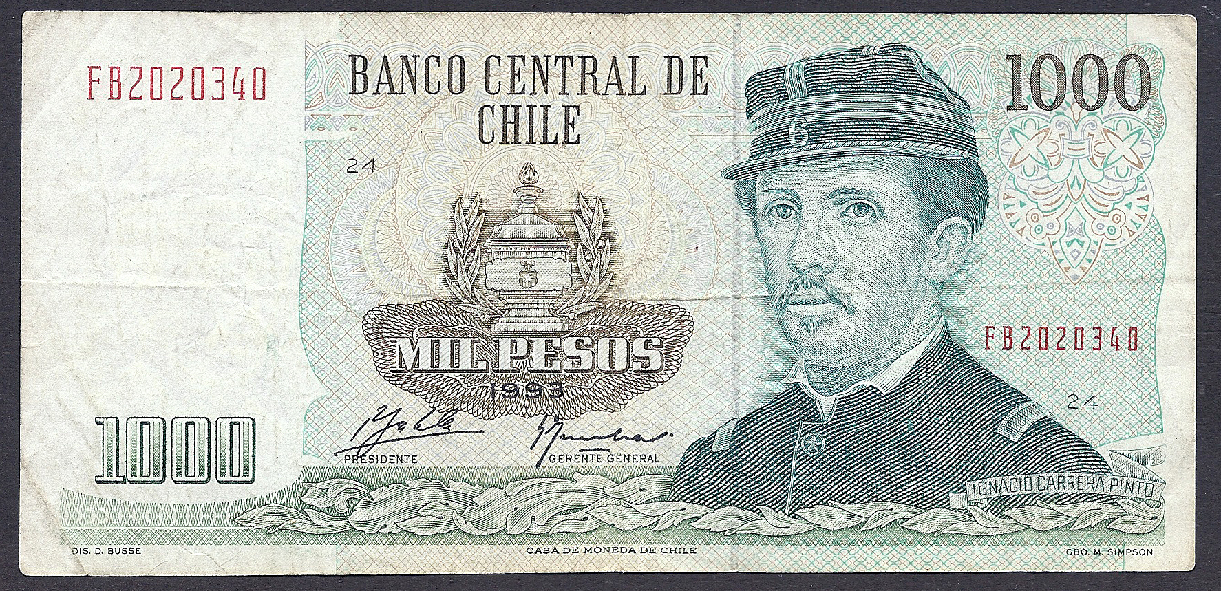  1993 Prefix AA, CA, FB 