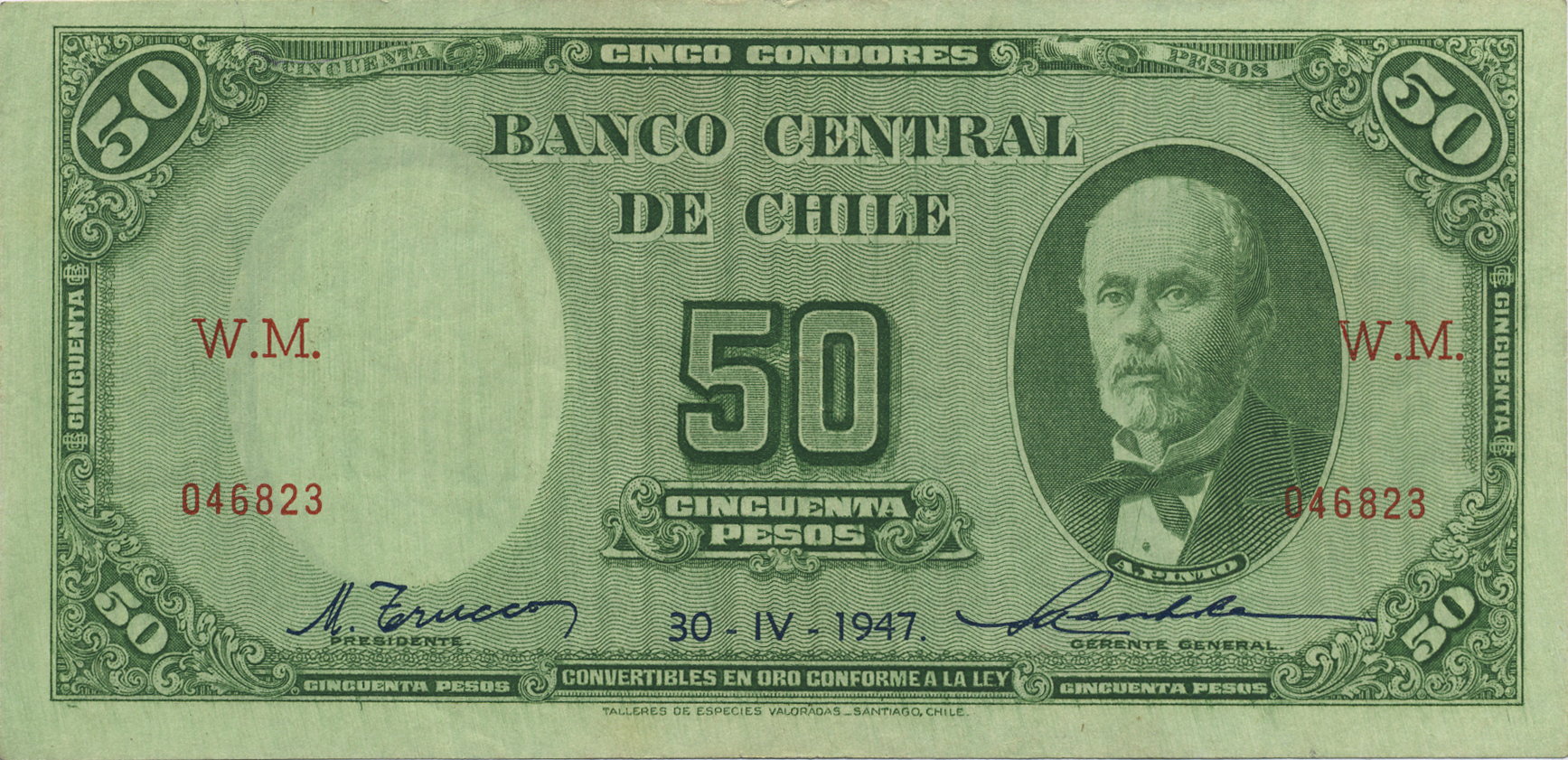  30 - IV - 1947 Sig 9: Trucco/Maschke Series WM - WX 