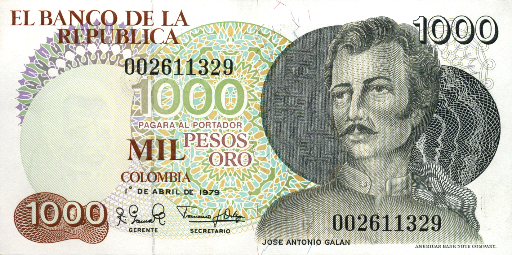  1o DE ABRIL DE 1979 Sig 13: Gamma/Ortega 9-digit /sn 