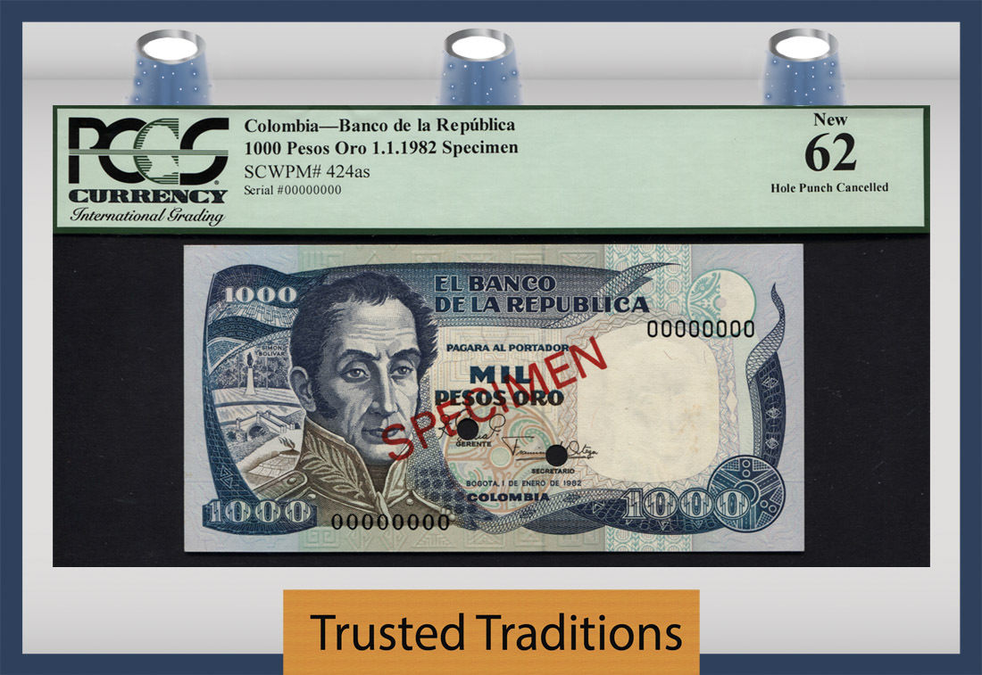  Diagonal red SPECIMEN ovpt front/back; all-zero s/n 