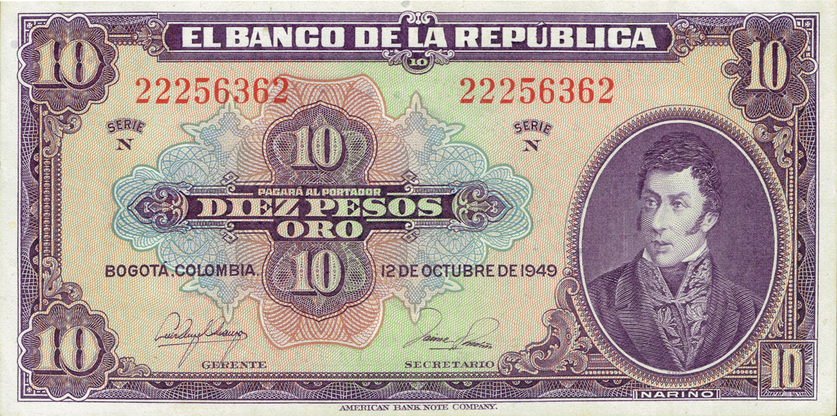  12 DE OCTUBRE DE 1949 Sig 6: Arango/Londoño 