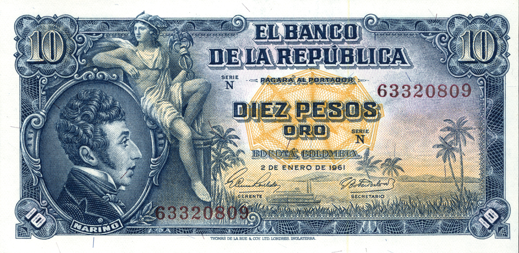  2 DE ENERO DE 1961 Sig 10: Robledo/Botero 