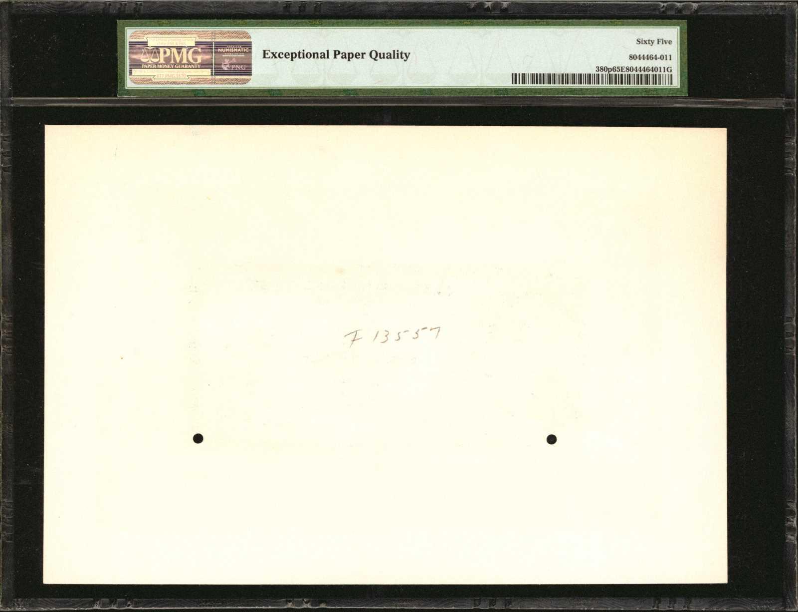  Separate uniface front/back; no ovpt; no perf; no s/n 
