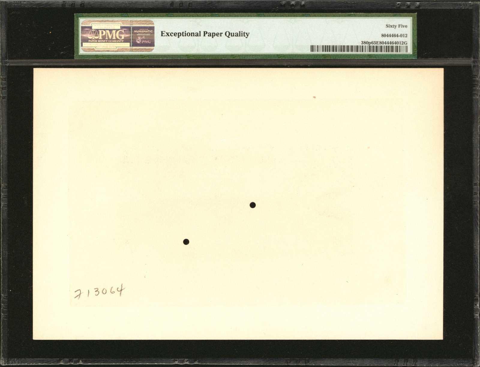  Separate uniface front/back; no ovpt; no perf; no s/n 