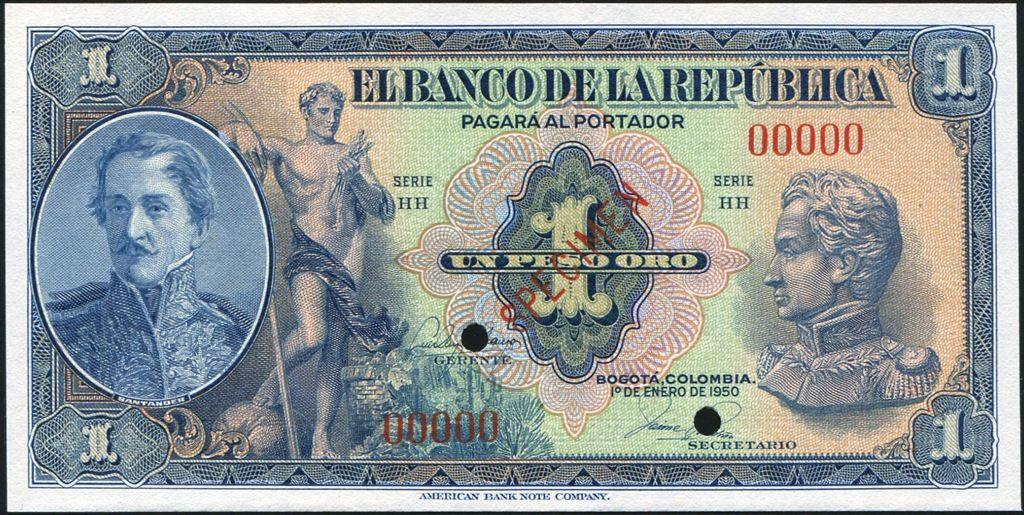  Diagonal red SPECIMEN ovpt front; all-zero s/n 