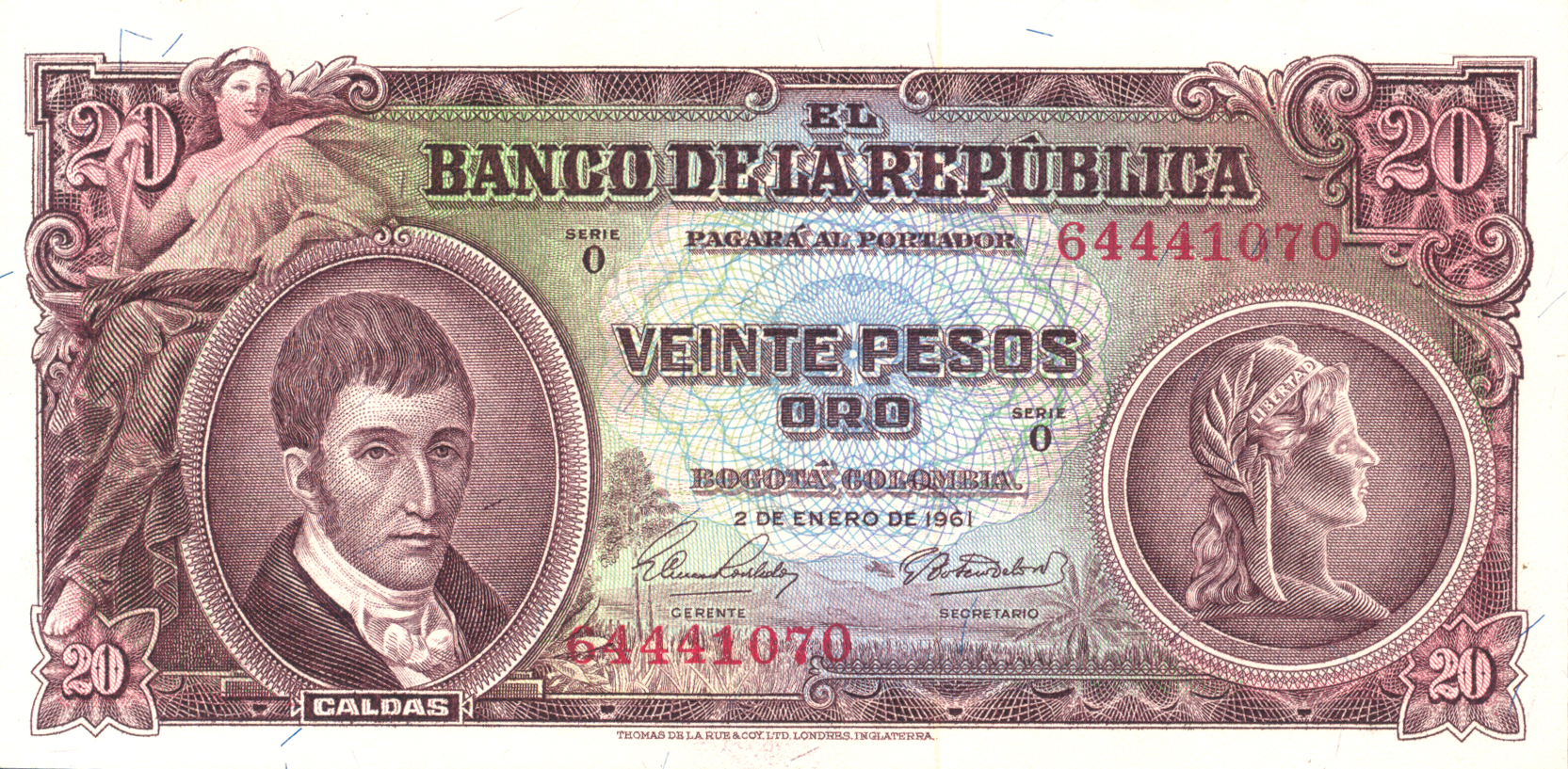  2 DE ENERO DE 1961 Sig 10: Robledo/Botero 