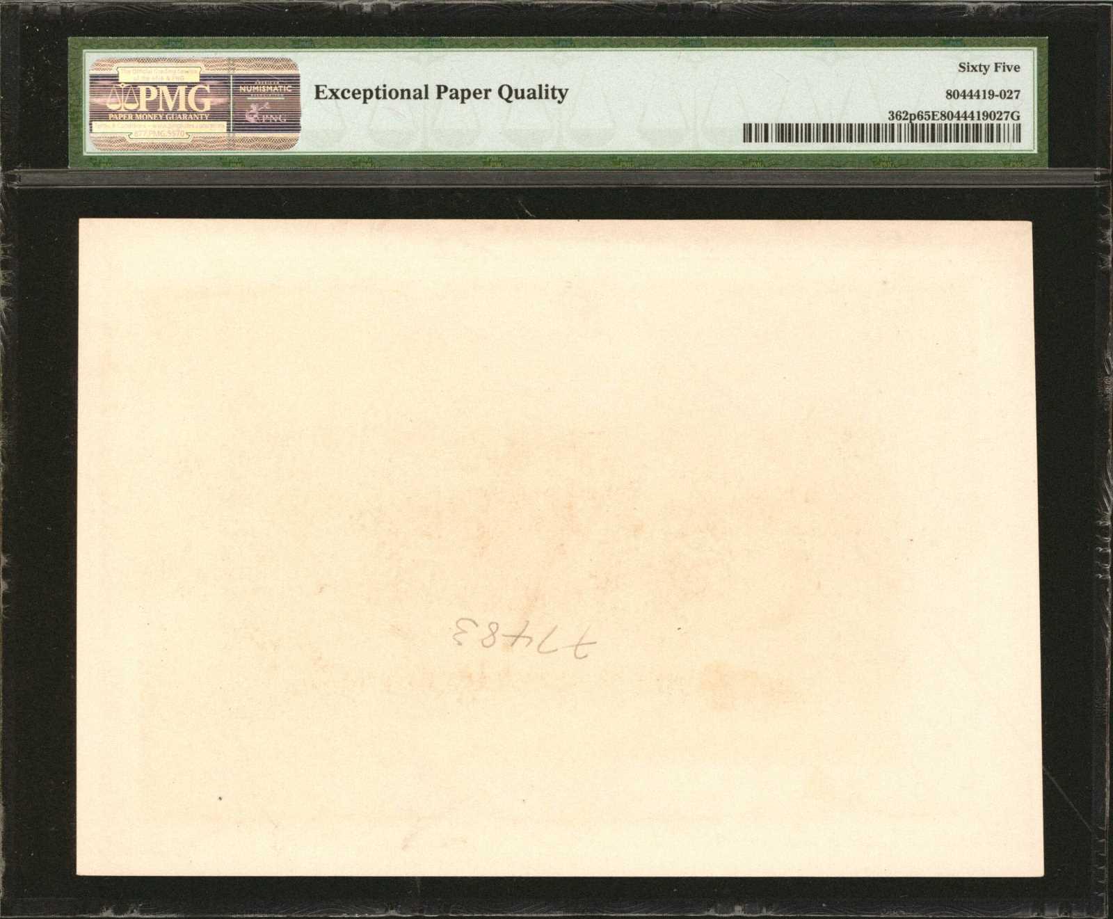  Separate uniface front/back; no ovpt; no perf; no s/n 