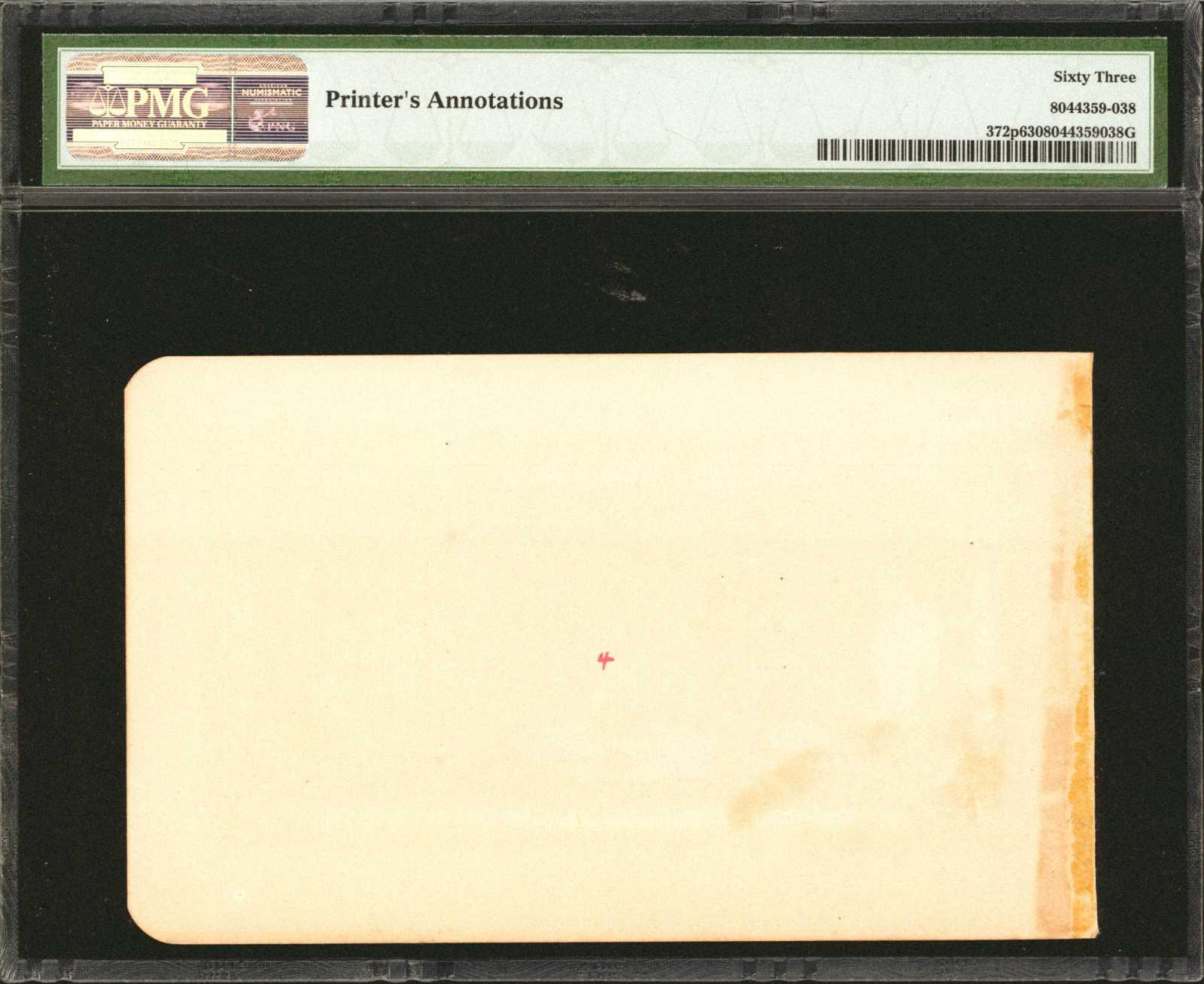  Separate uniface front/back; no ovpt; no perf; no s/n 