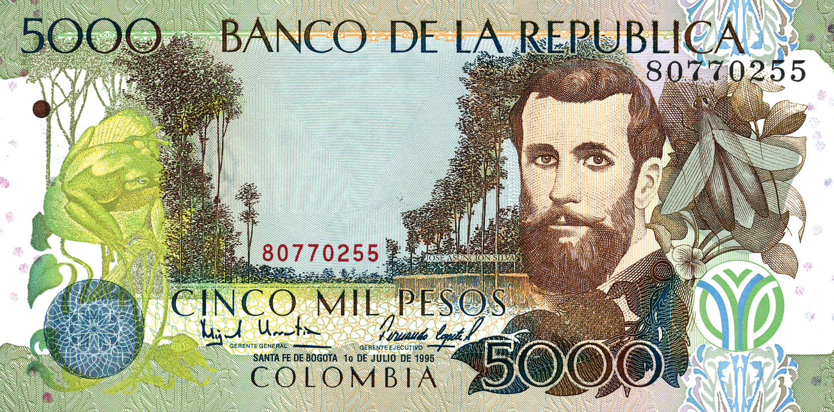  1o DE MARZO DE 1996 Printer: IMPRENTA DE BILLETES SANTA FE DE BOGOTA Intro: 18 07 1996 