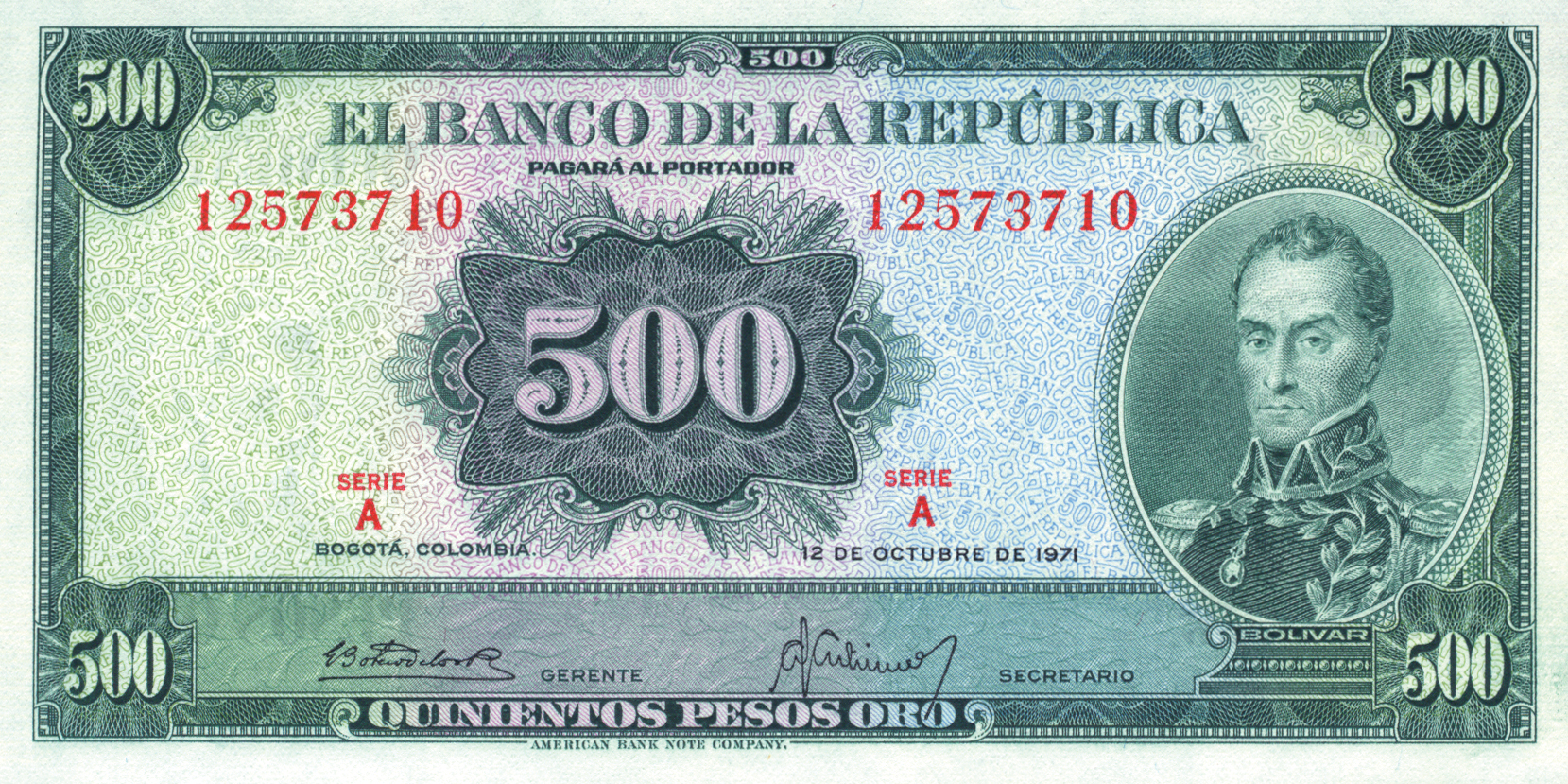  12 DE OCTUBRE DE 1971 Sig 11: Botero/Gutiérrez 