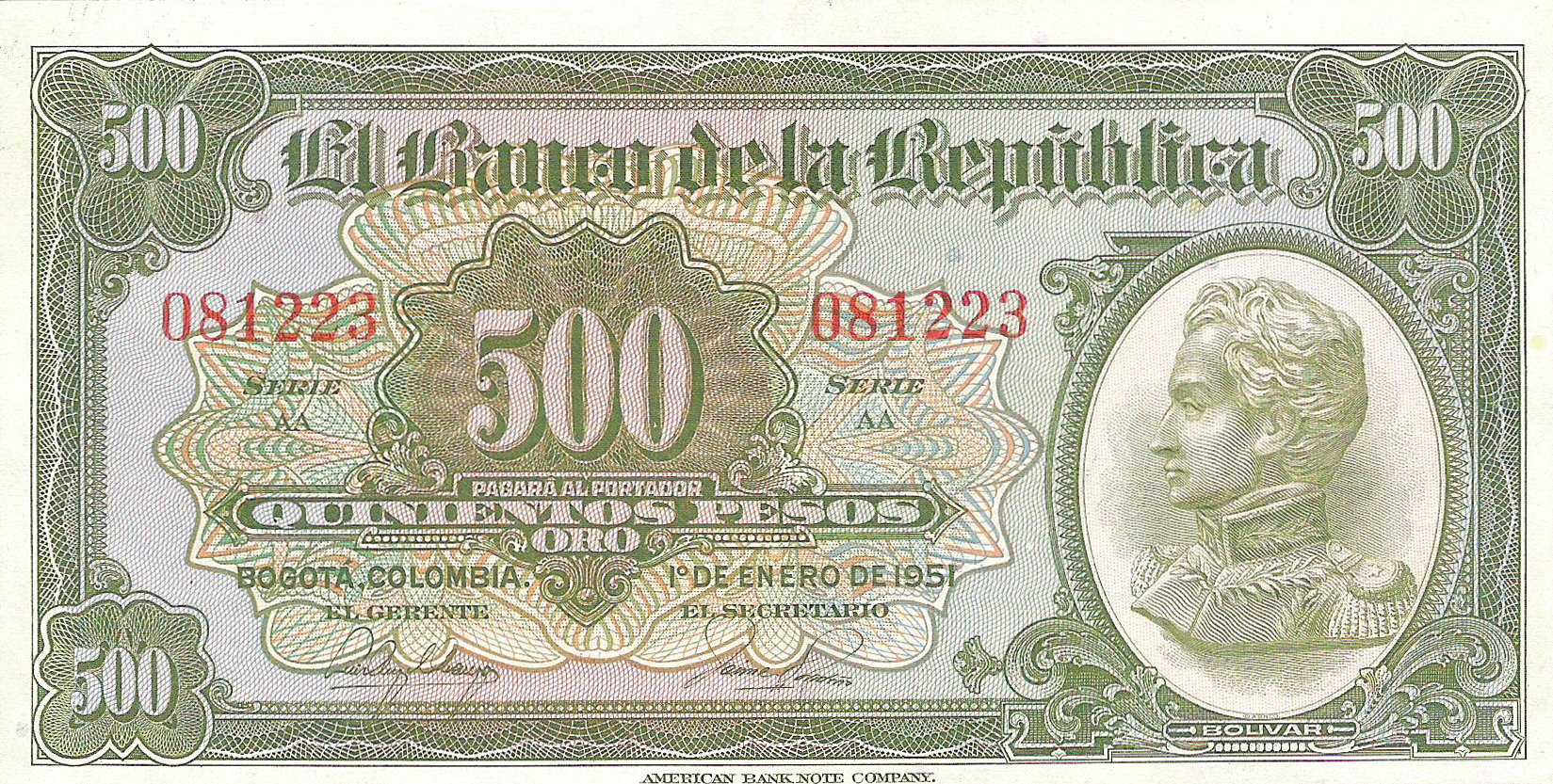  1o DE ENERO DE 1951 Sig 6: Arango/Londoño 