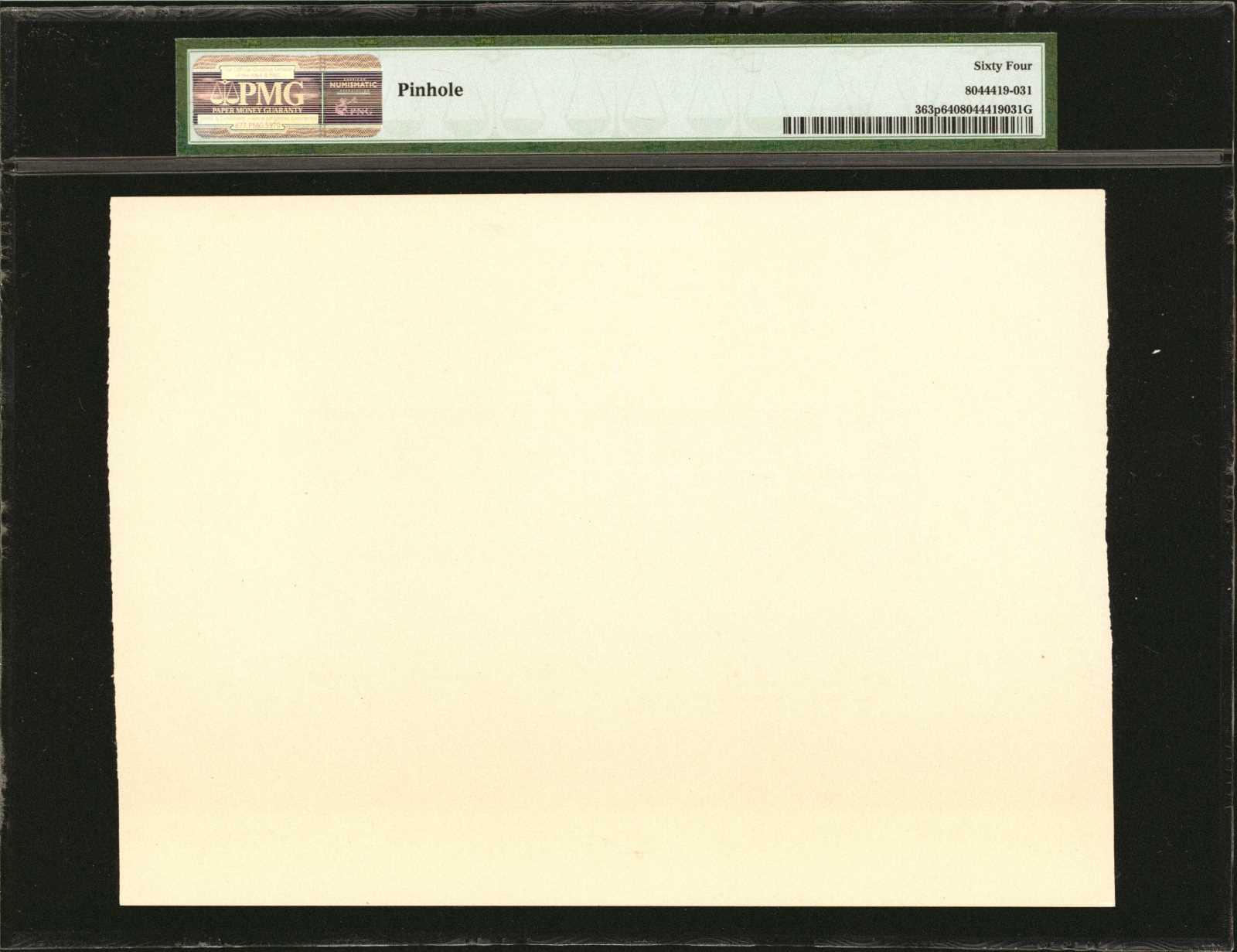  Separate uniface front/back; no ovpt; no perf; no s/n 