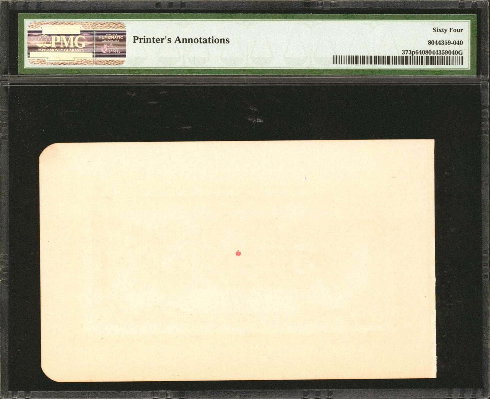  Separate uniface front/back; no ovpt; no perf; no s/n 