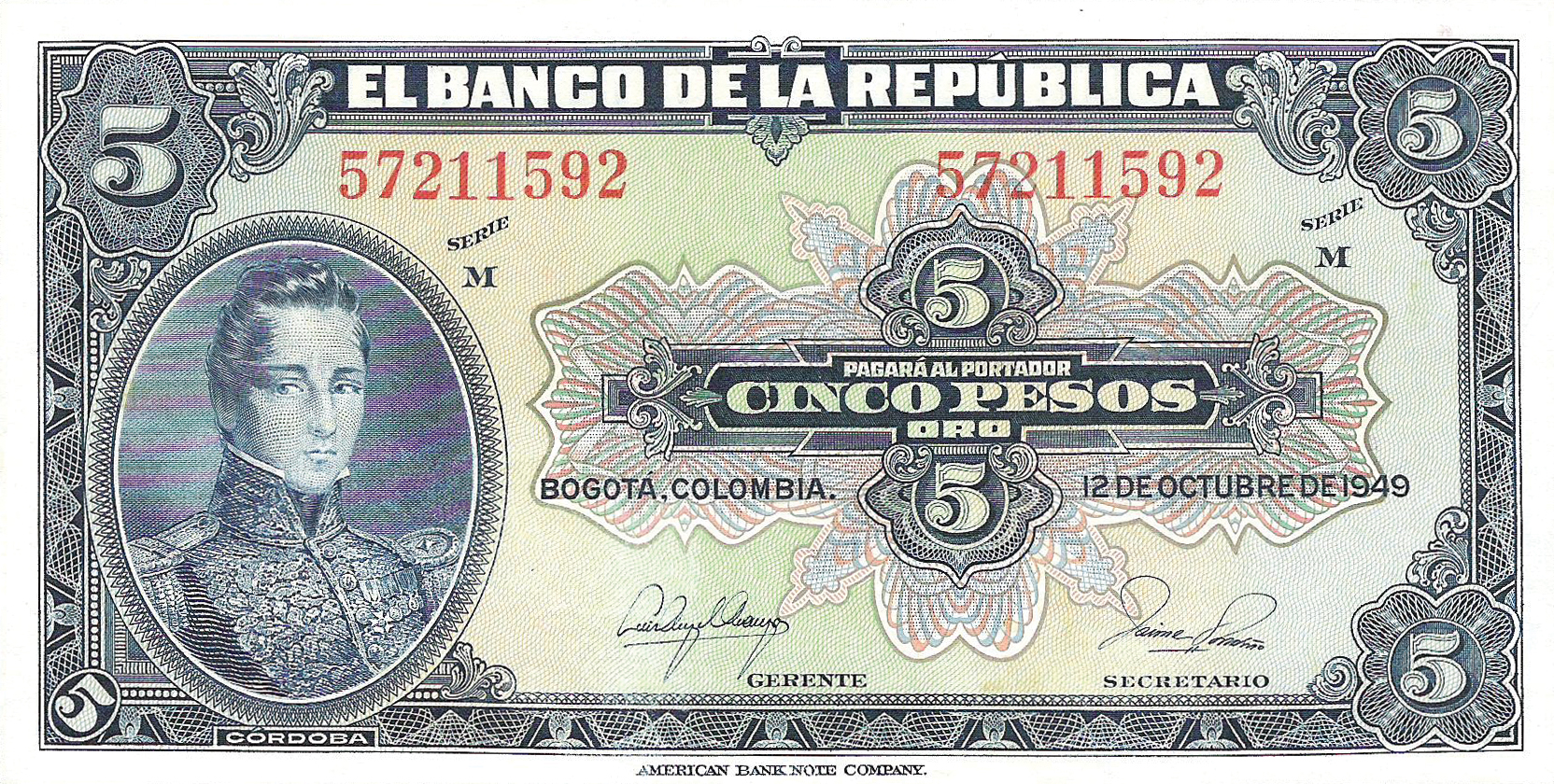  12 DE OCTUBRE DE 1949 Sig 6: Arango/Londoño 