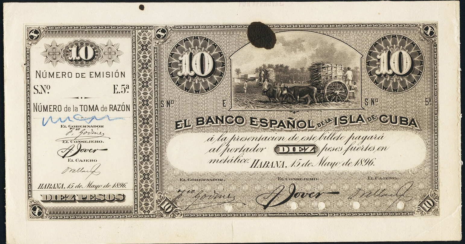  Uniface monochrome (black) proof; no ovpt; no perf; no s/n; counterfoil 