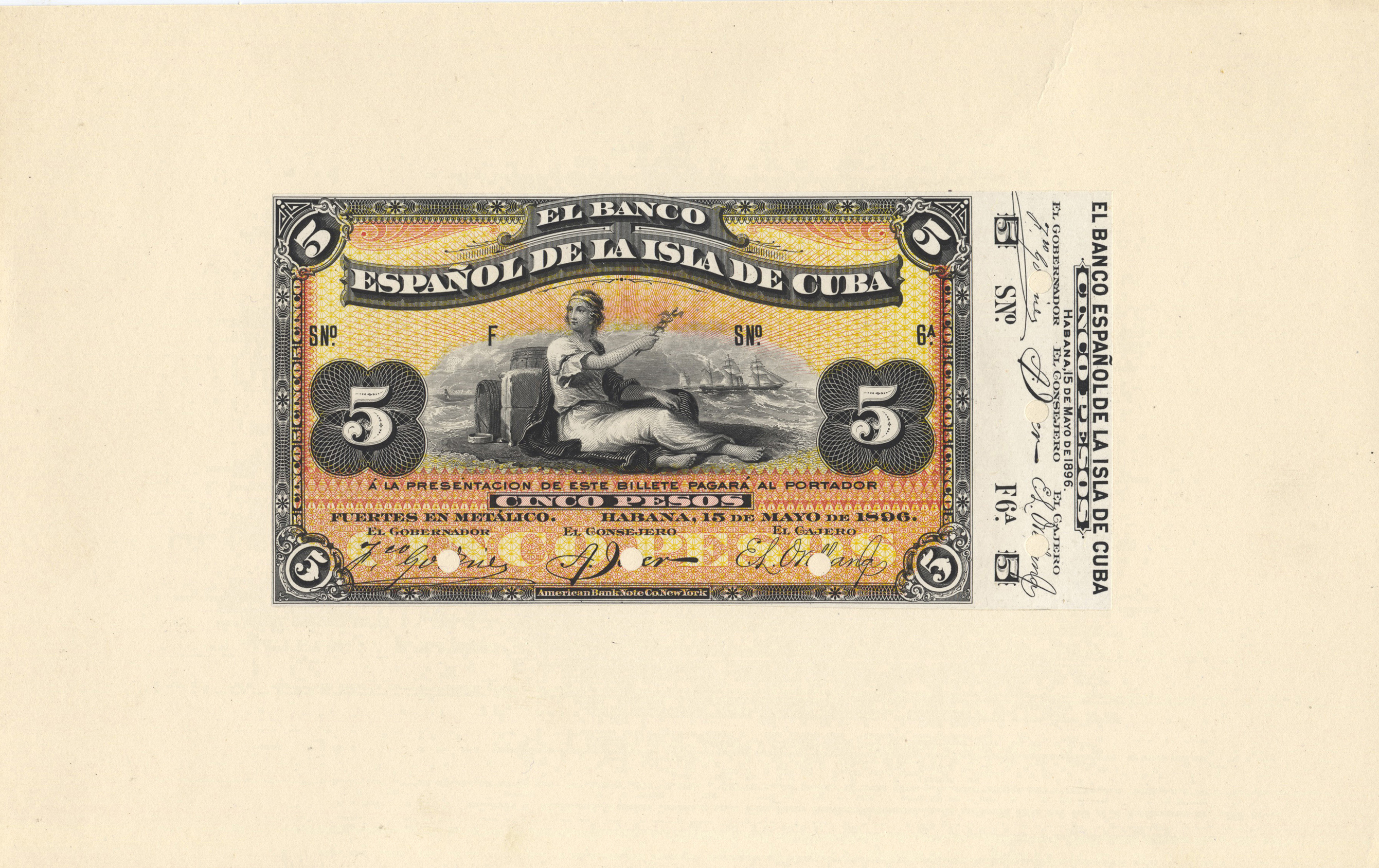  Front/back proof on card stock; no s/n 