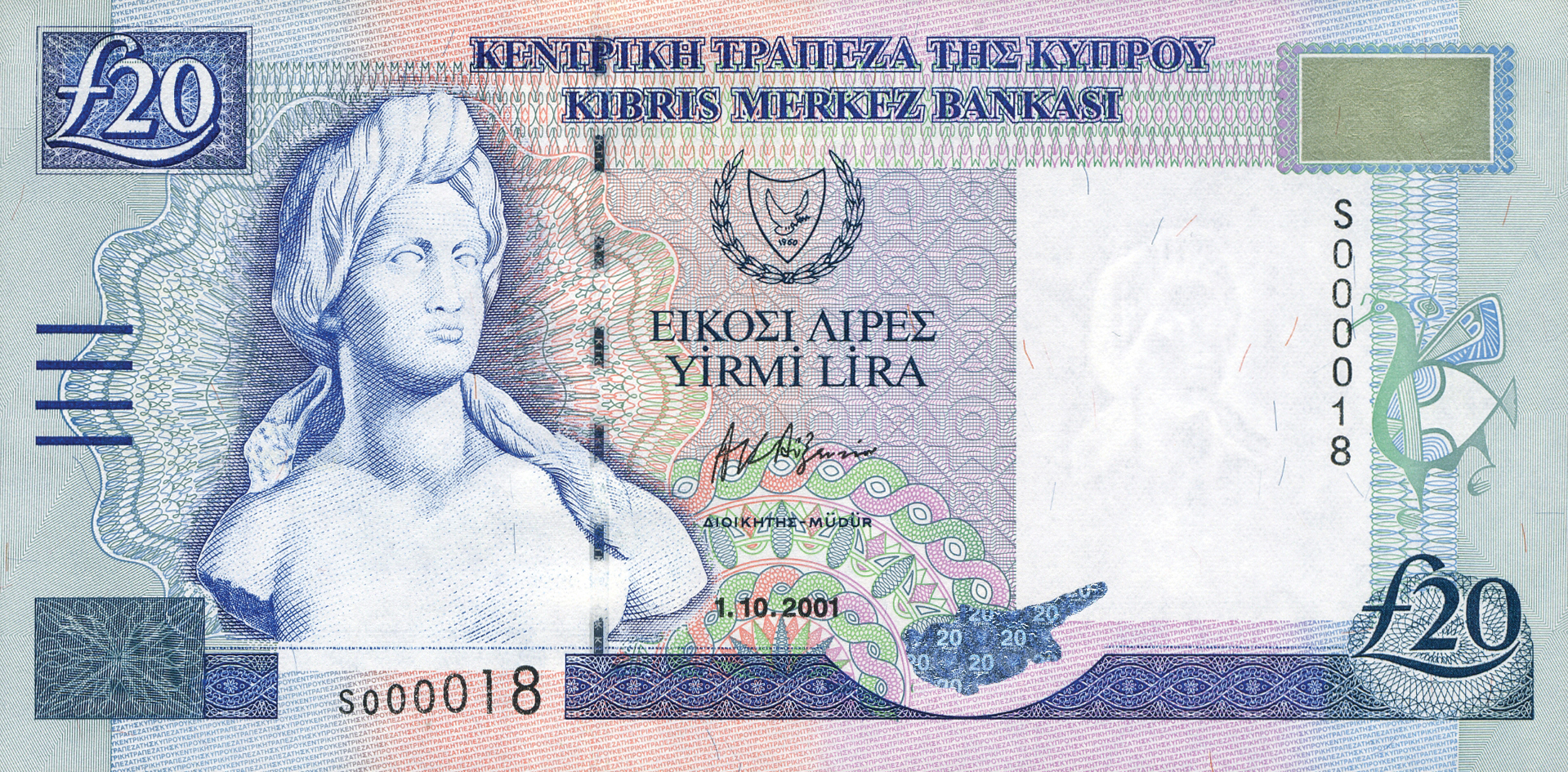  1 10 2001 2-mm wide security thread Prefix S - Y 