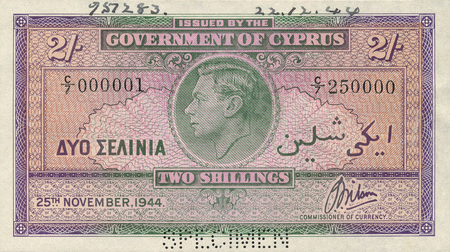  Horizontal SPECIMEN perf; s/n range 