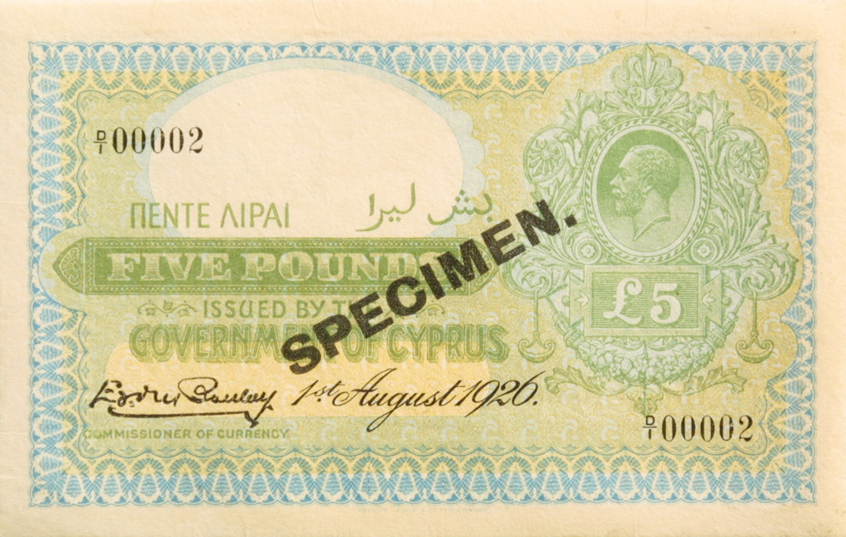  Diagonal black SPECIMEN ovpt; low s/n 