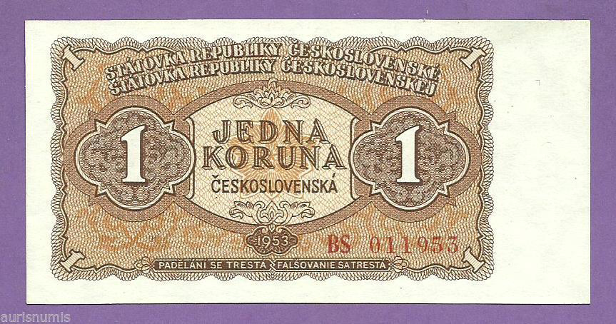 1953 1953 No sig Prefix AA - AV, BA - BV, CA - CV, DA - DV Printer: (Goznak) Intro: 01 06 1953 