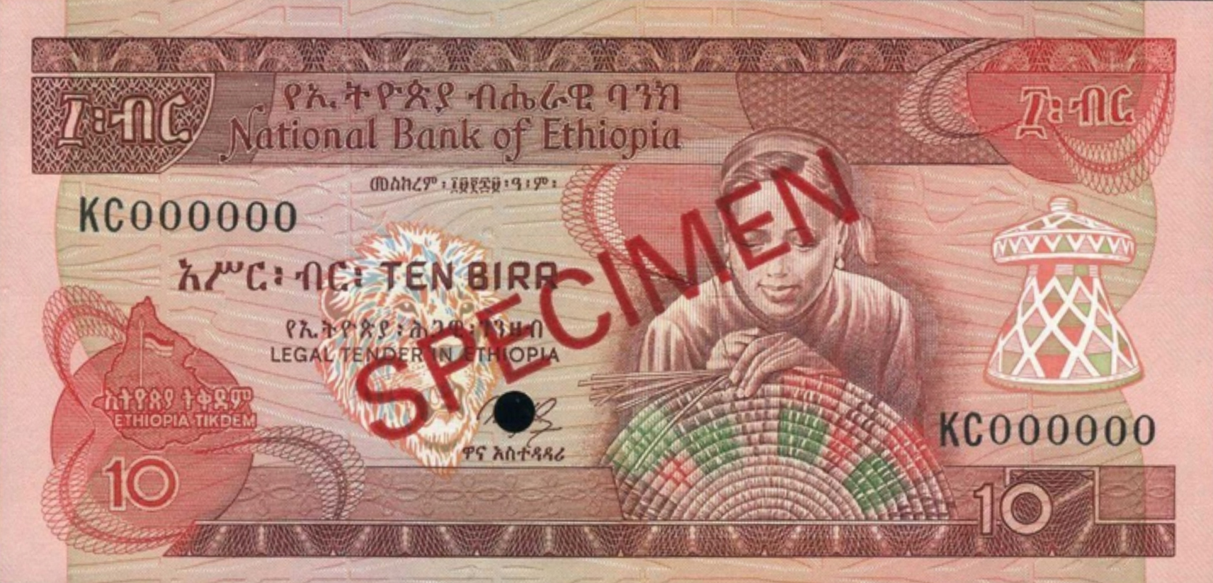  Diagonal red SPECIMEN ovpt front/back; all-zero s/n 