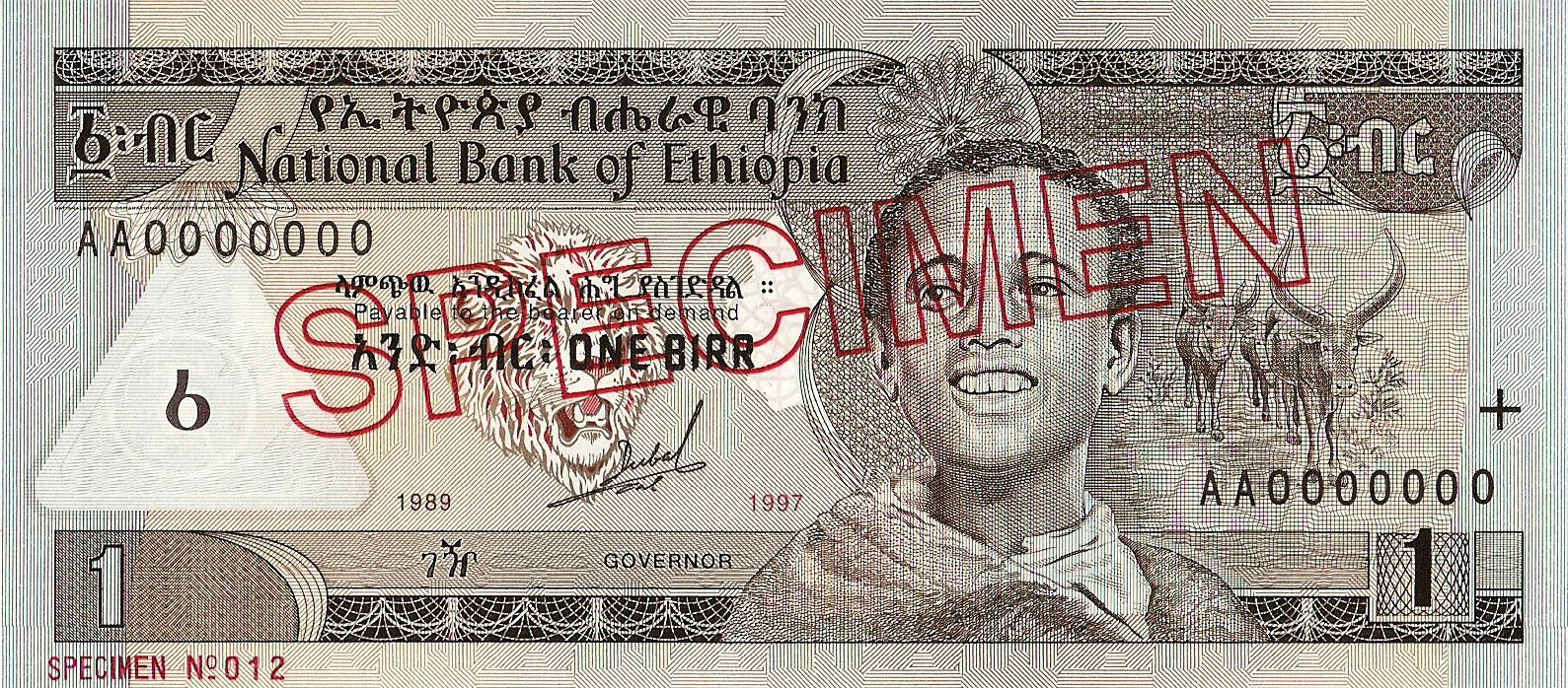  Diagonal red hollow SPECIMEN ovpt front/back; horizontal red SPECIMEN NO # ovpt lower left; all-zero s/n 