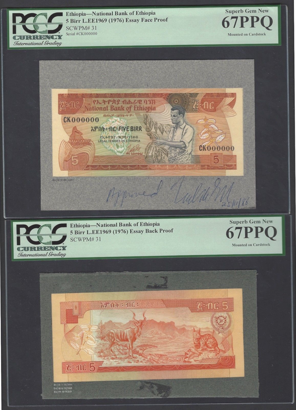  No date Sig 2: Deguefé Prefix AA - CJ Intro: 00 09 1976 