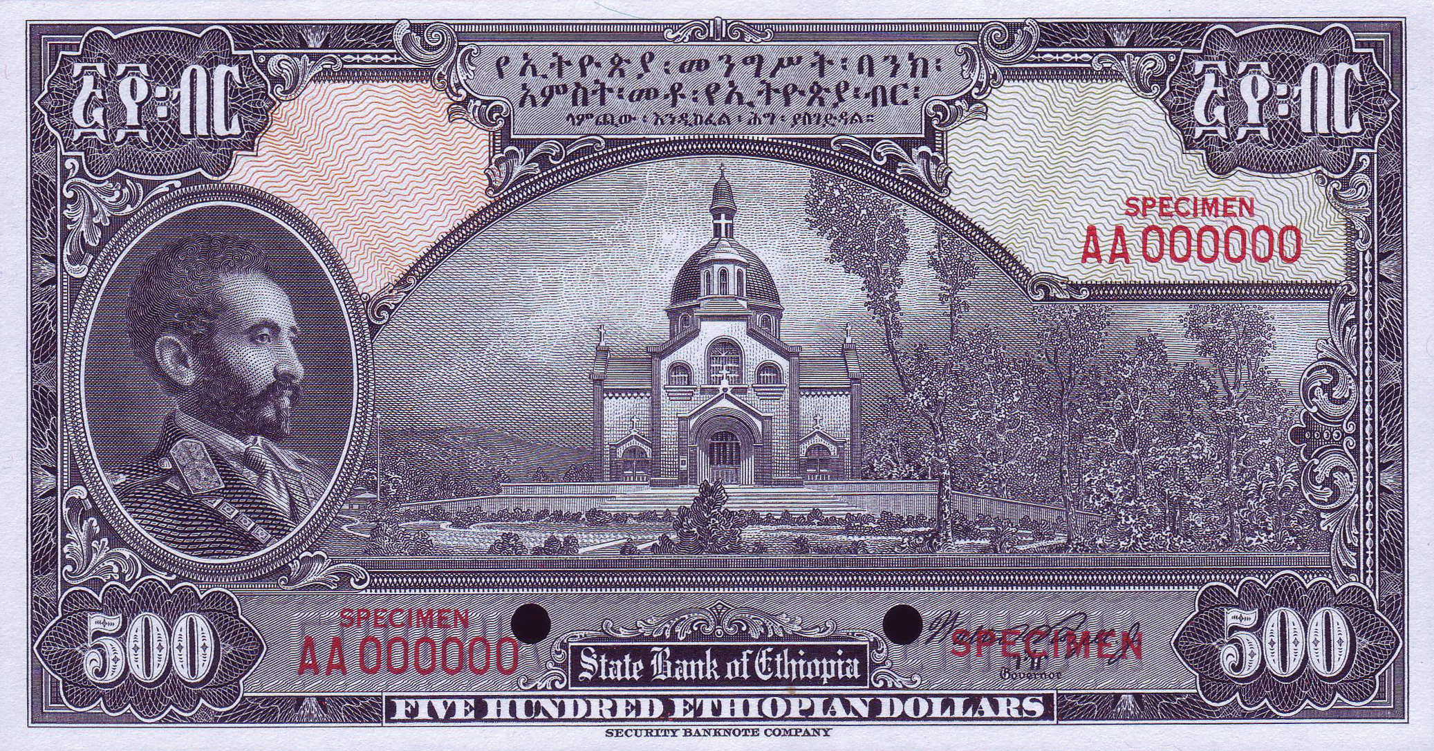  Three horizontal red SPECIMEN ovpts front; two horizontal red SPECIMEN ovpts back; all-zero s/n 