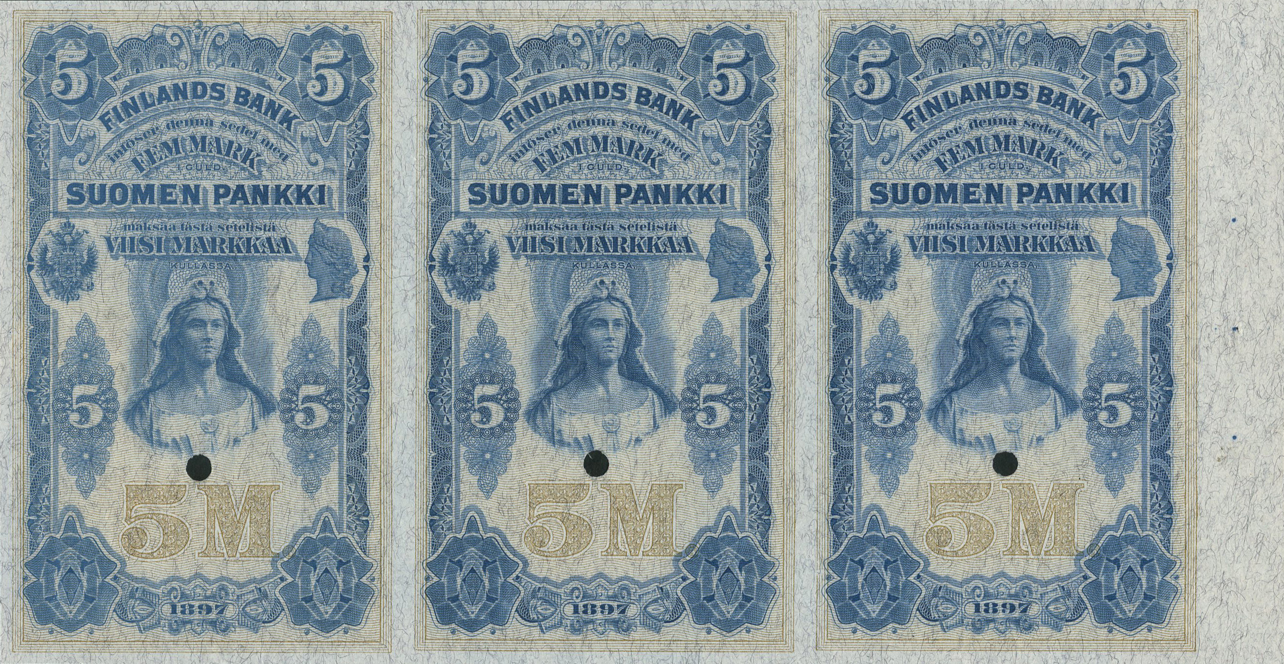  Uniface front; no ovpt; no perf; no sig; no s/n 