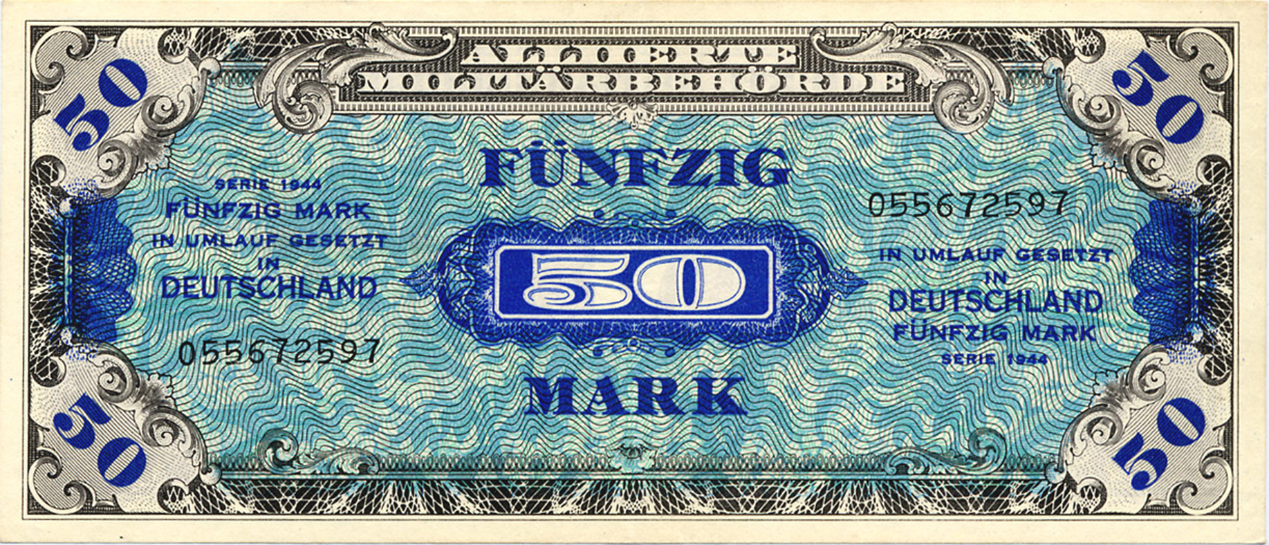  No date No sig Printer: (Forbes) With F secret mark 9-digit s/n Intro: 00 10 1944 