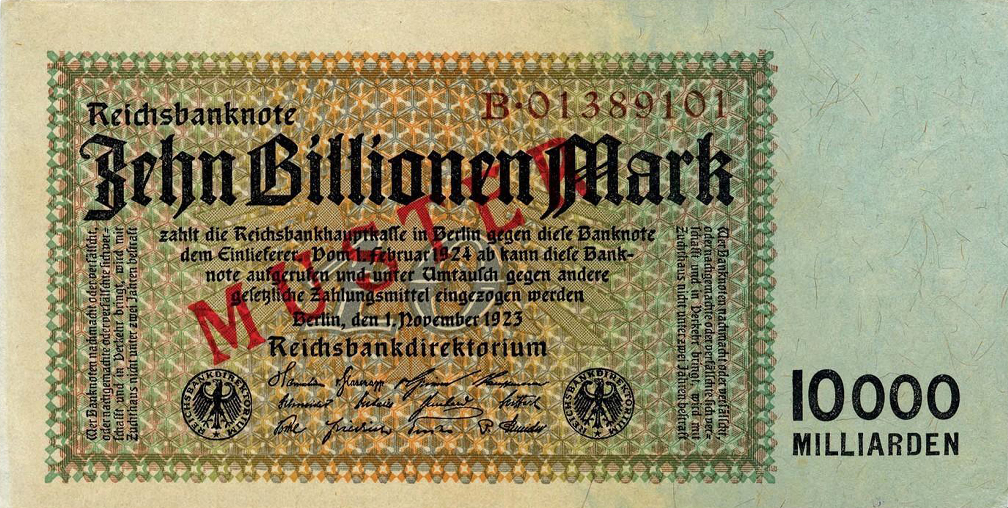  Diagonal red MUSTER ovpt front; normal s/n 