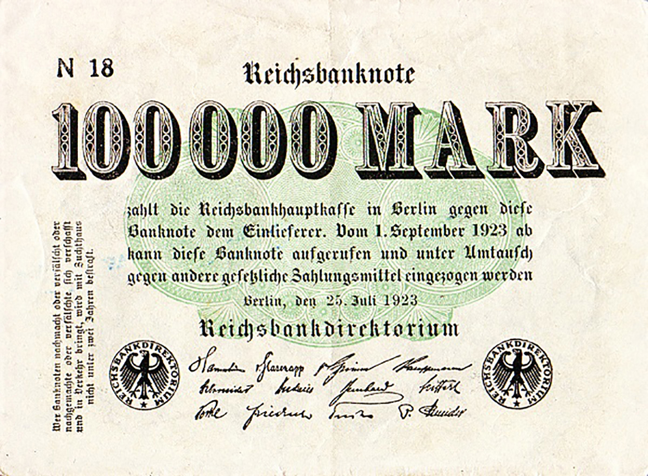  25 Juli 1923 Sig 13a No s/n Intro: 00 08 1923 