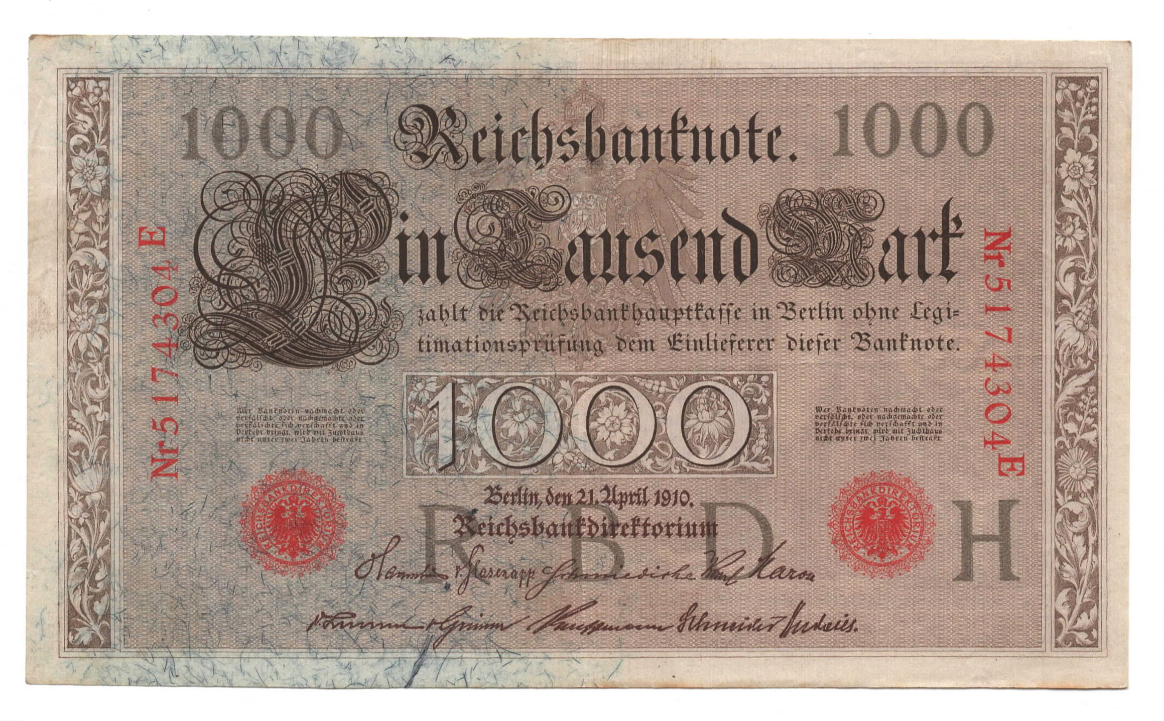  Letter: H Suffix A - E 6 or 7-digit s/n Intro: 08 03 1913 