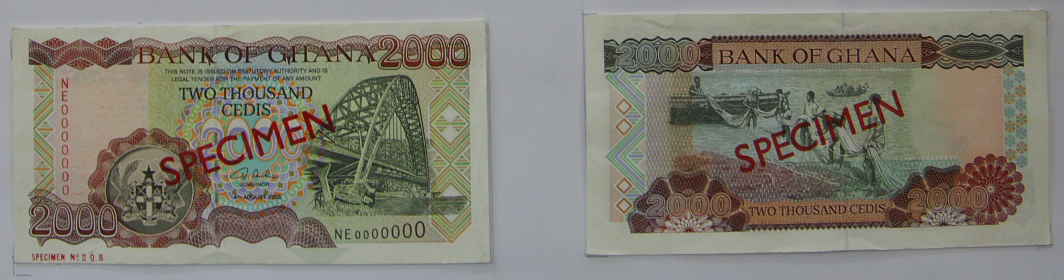  Diagonal red SPECIMEN ovpt front/back; horizontal red SPECIMEN NO # ovpt lower left; all-zero s/n 