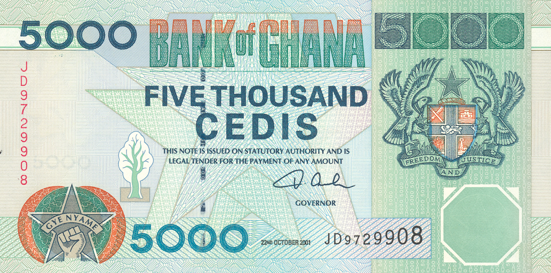  22ND OCTOBER 2001 Sig 11: Acquah Prefix JA - JH 