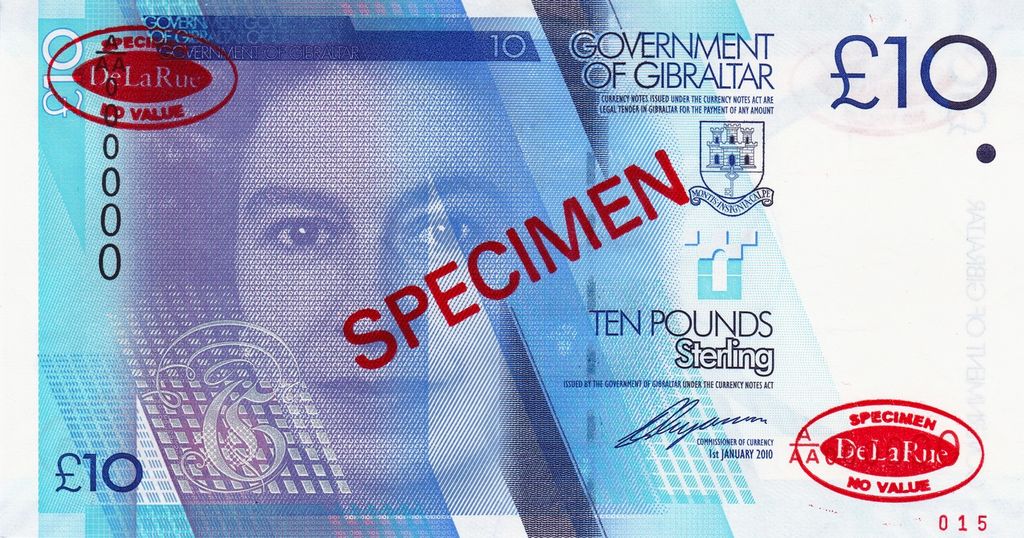  Diagonal red SPECIMEN and DLR oval ovpts; horizontal red # ovpt lower right front; all-zero s/n 