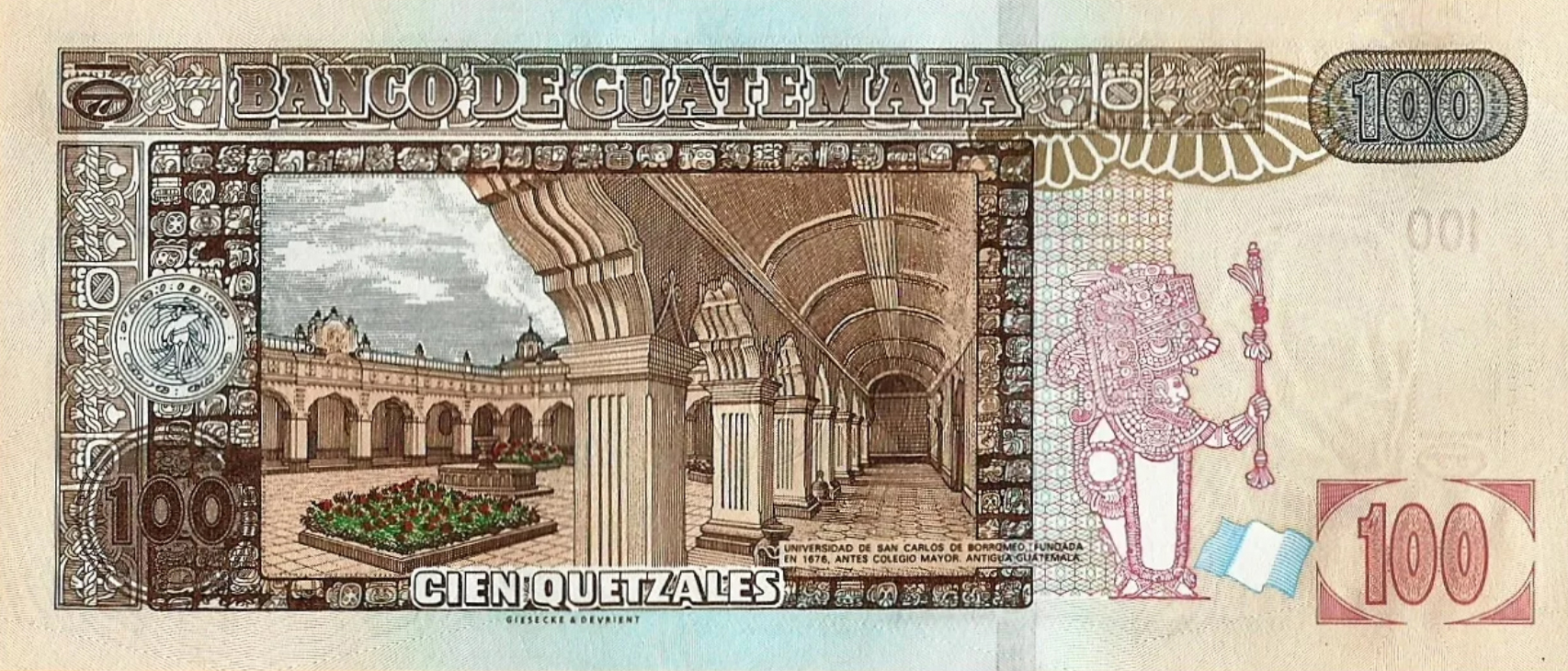 Banco de Guatemala 100 quetzales B601cz,P119&P126
