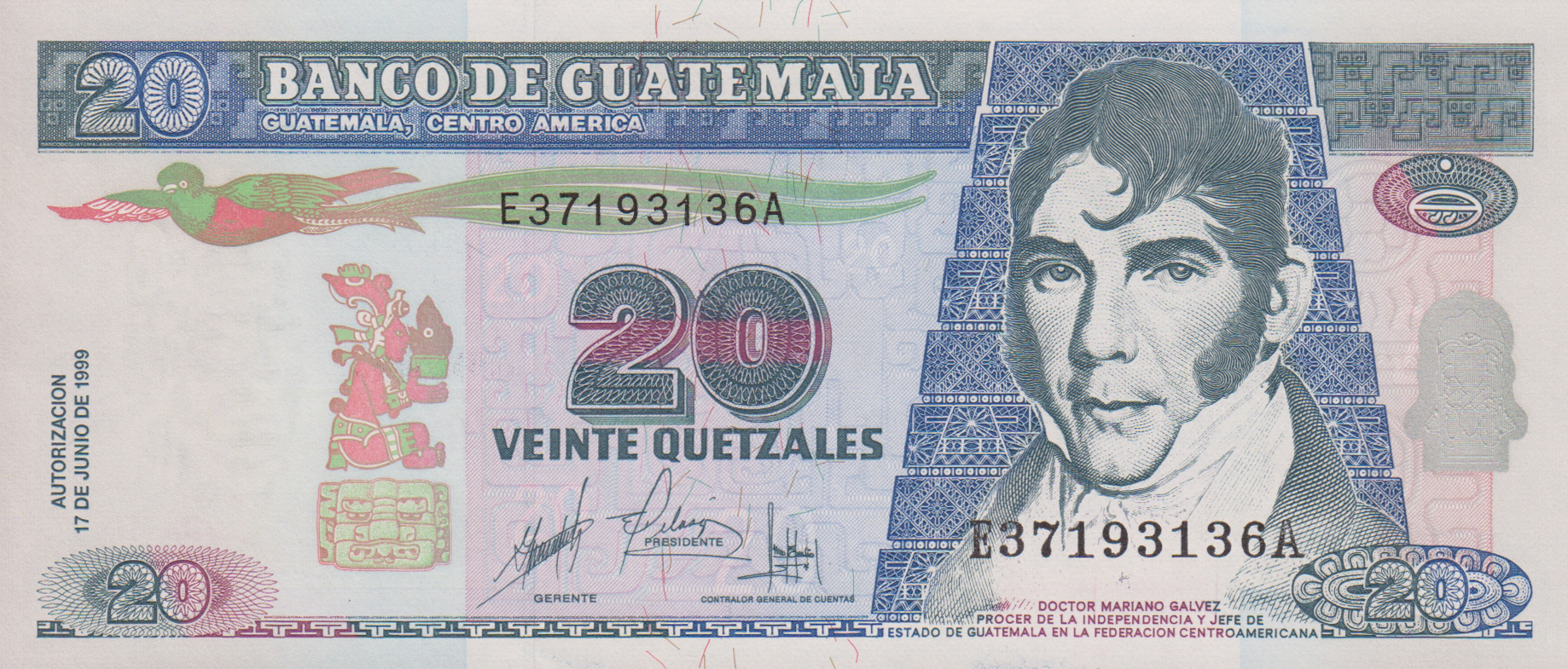  17 DE JUNIO DE 1999 Sig 47: Verbena/Velásquez/Abadio Prefix E Suffix A 