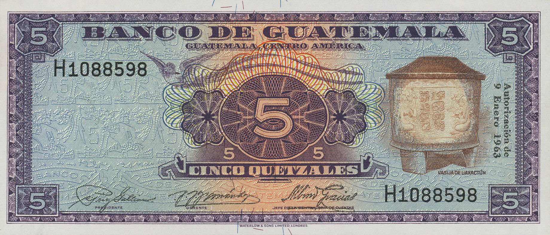  9 Enero 1963 Prefix H 