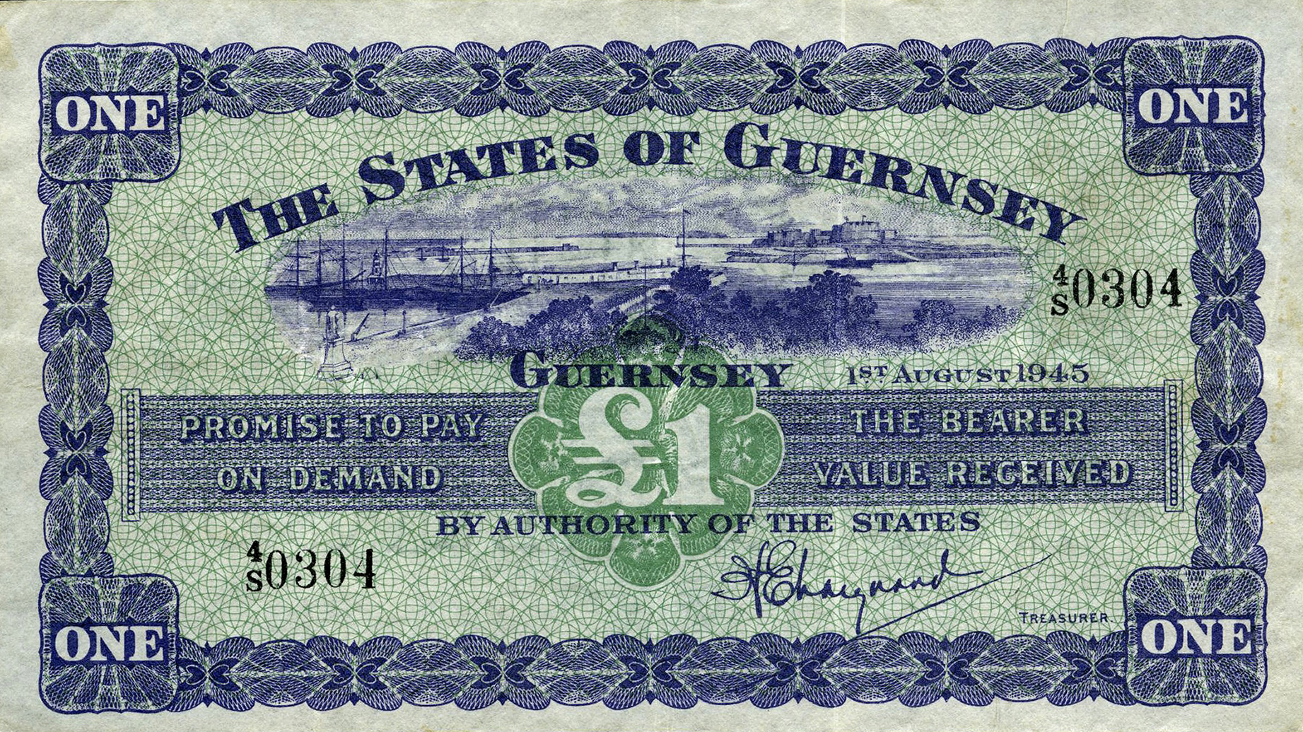  1ST August 1945 Sig Marquand Prefix 1/A - 4/X 156 x 87 mm Paper 