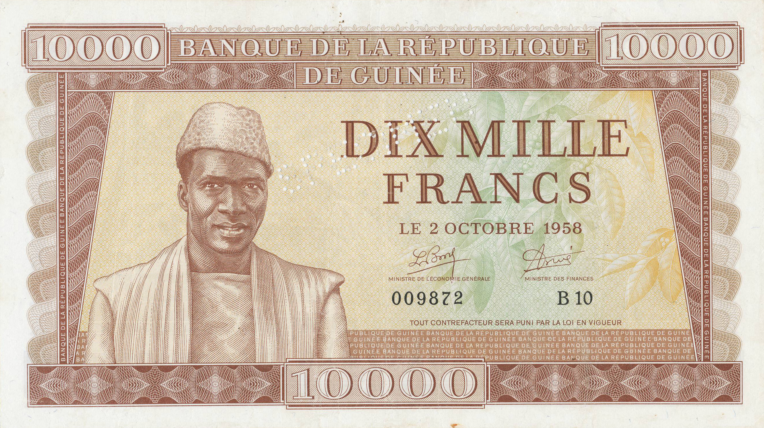  Diagonal SPECIMEN perf; normal s/n 