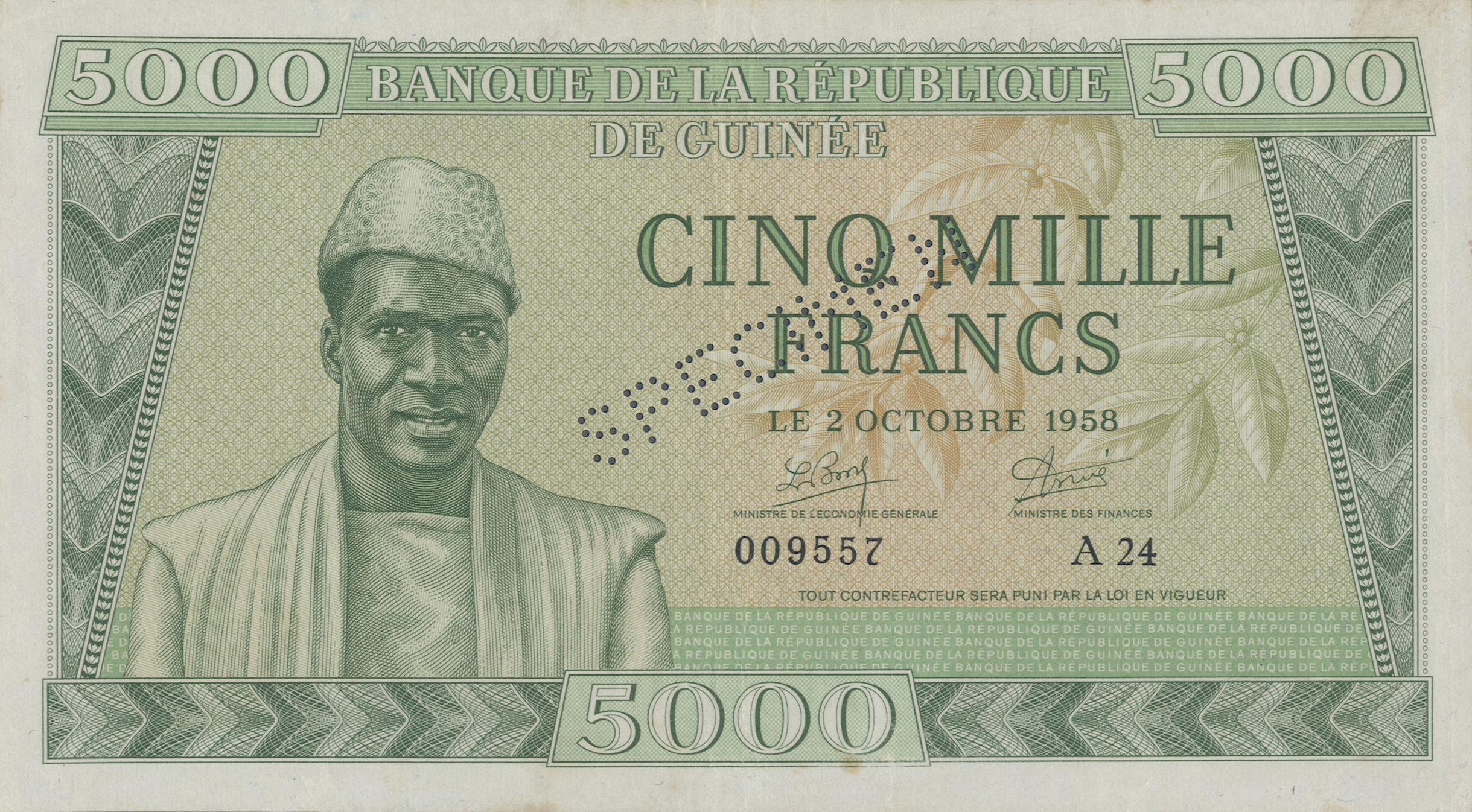  Diagonal SPECIMEN perf; normal s/n 