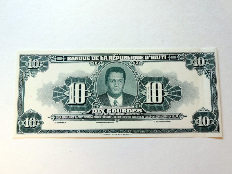  Uniface front on paper with planchettes 