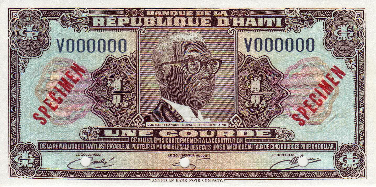  Two diagonal red SPECIMEN ovpts front/back; all-zero s/n 