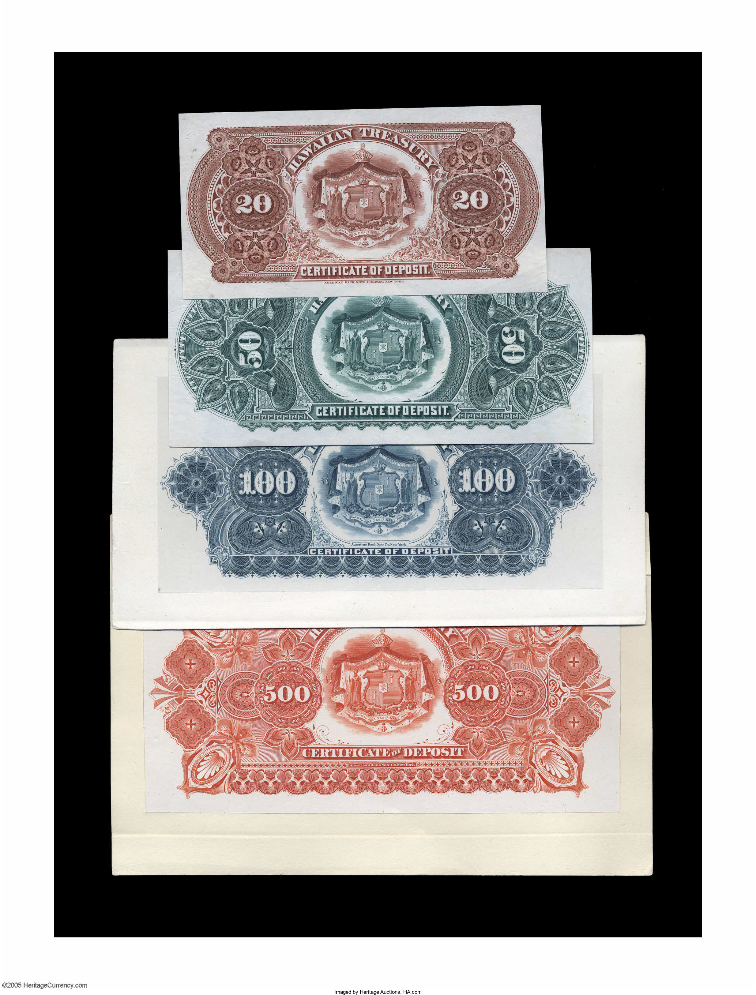  Uniface back without counterfoil 