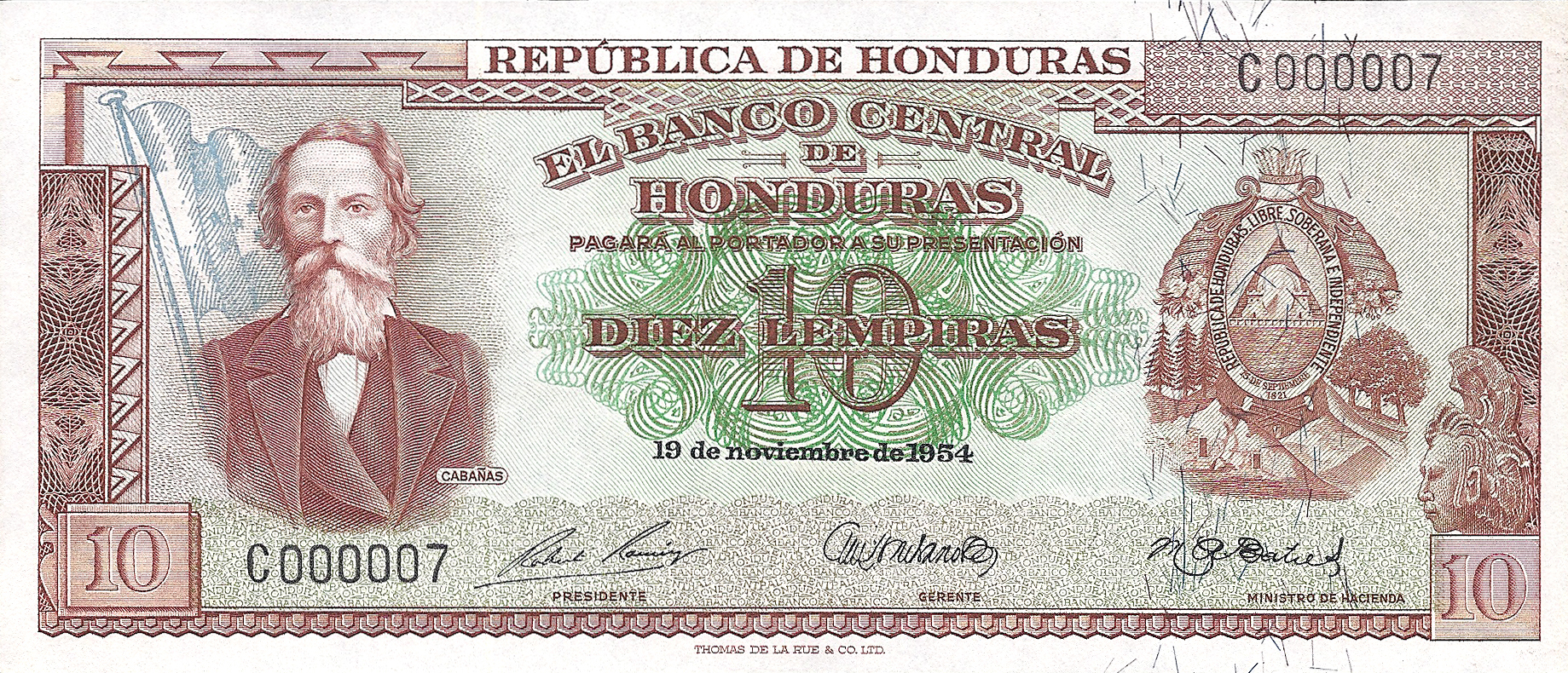  19 de noviembre de 1954 Sig 1: Ramírez/Medrano/Batres Prefix C 