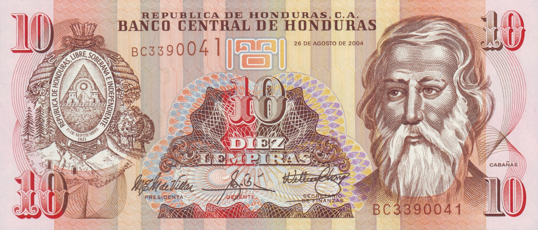  26 DE AGOSTO DE 2004 Sig 26: Mondragón/Pavon/Chong Prefix BC - BE 