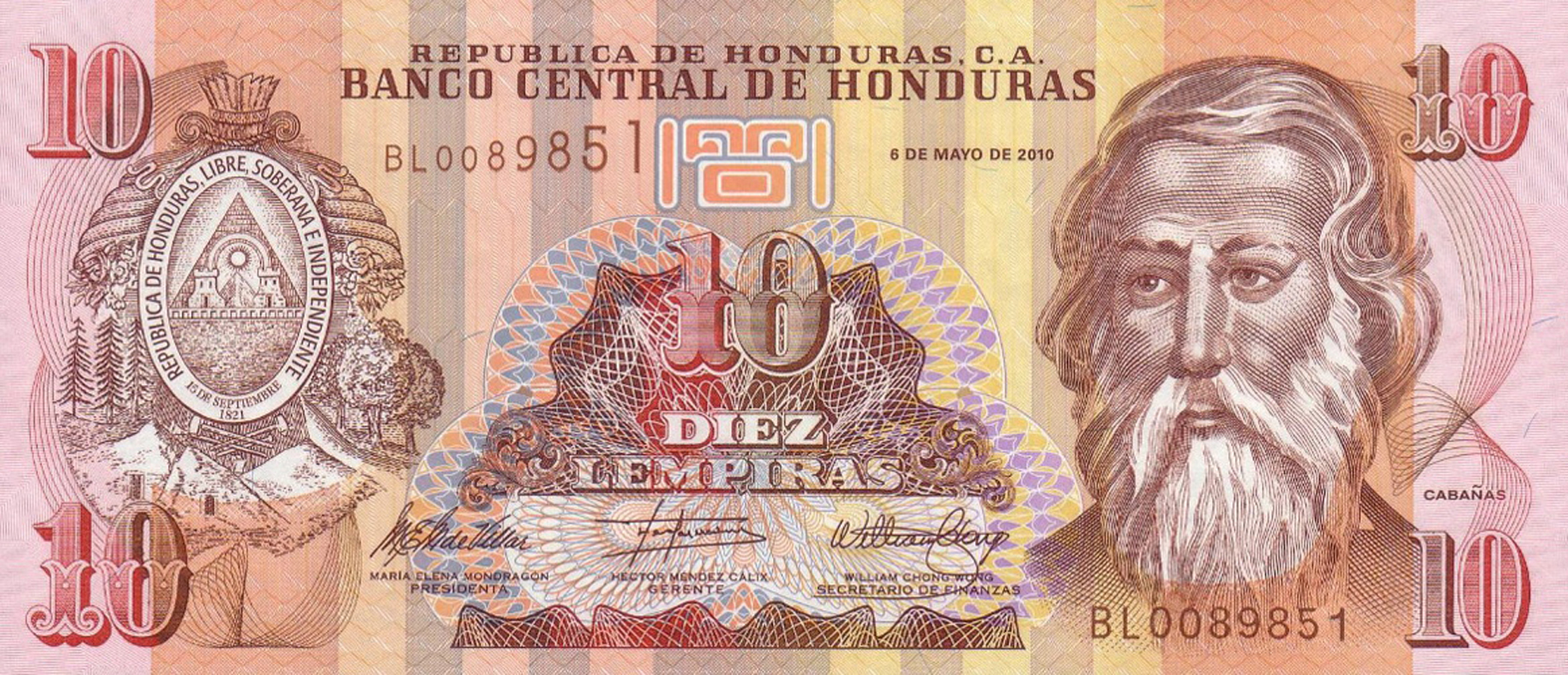  6 DE MAYO DE 2010 Sig 30: Mondragón/Mendez/Chong Printer: OBERTHUR technologies Prefix BL - BN 